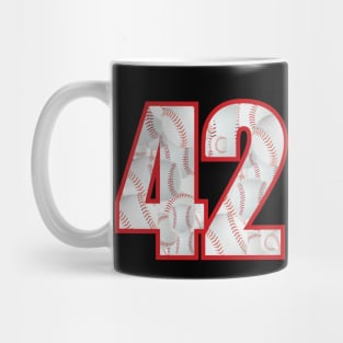 Baseball Number #42 Forty Two Lucky Favorite Jersey Number. Mug